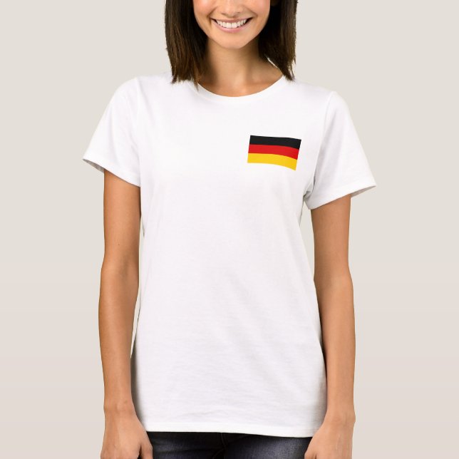 T-shirt Zip Jogger en polaire féminin avec drapeau d'Allem (Devant)