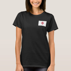 T-shirt Zip Jogger en polaire féminin avec drapeau de Flor