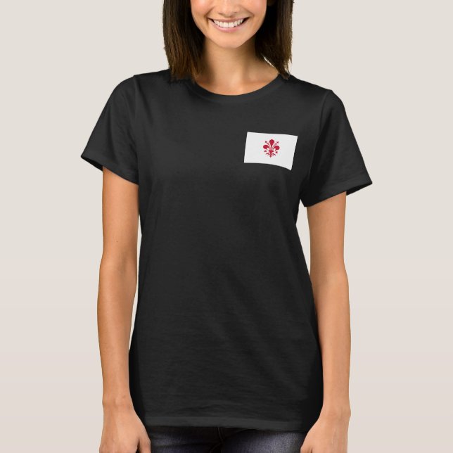 T-shirt Zip Jogger en polaire féminin avec drapeau de Flor (Devant)