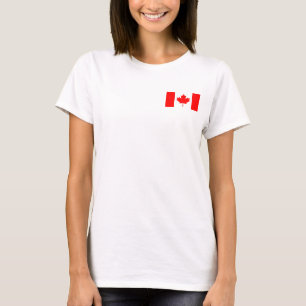 T-shirt Zip Jogger en polaire féminin avec drapeau du Cana