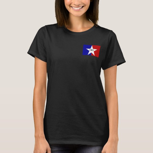 T-shirt Zip Jogger en polaire féminin - drapeau de San Ant (Devant)