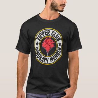 T-shirt Zipper Club Membre Honoraire Bypass Open Heart Sur