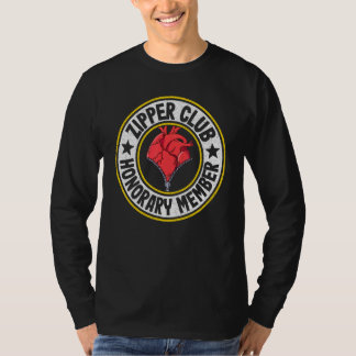 T-shirt Zipper Club Membre Honoraire Bypass Open Heart Sur