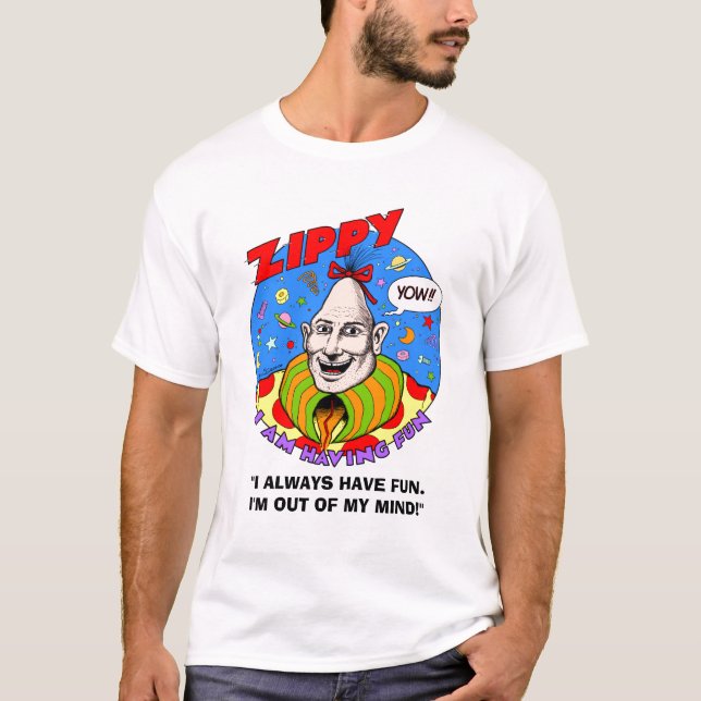 T-shirt Zippy toujours ayant l'amusement (Devant)