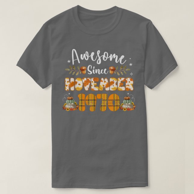 T-shirt Zjl2 fantastique Novembre 1970 Anniversaire 51ème  (Design devant)