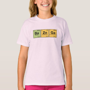 T-shirt ZN GA DE BA ! Éléments périodiques orthographiant