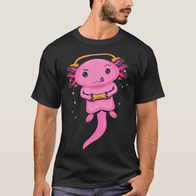 T-shirt Zocker Axolotl  Video Gaming  for Gamers (Devant)