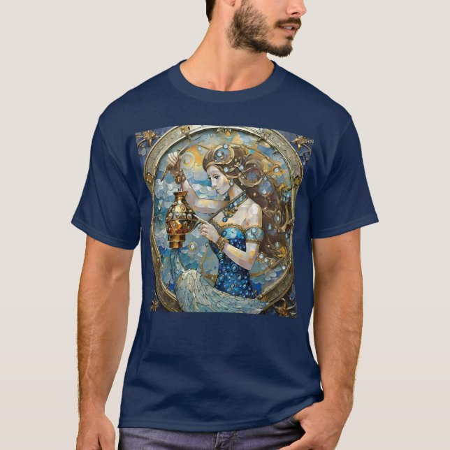 T-shirt Zodiac - Aquarius Le Porteur D'Eau (Devant)