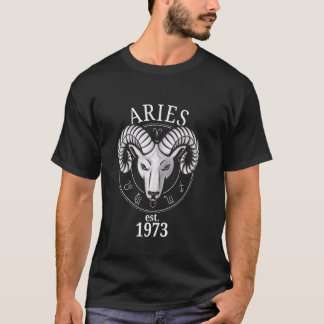 T-shirt Zodiac Aries Ram Born in 1973