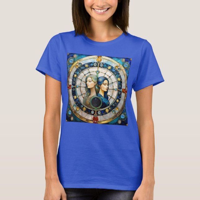 T-shirt Zodiac - Gemini Les Jumeaux (Devant)