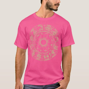 T-shirt Zodiac Horoscope Roue Astrologie Tarot des Cosmos 