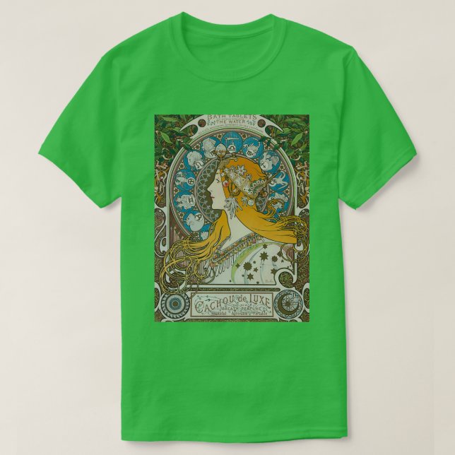 T-shirt Zodiac Mucha 1896 (Design devant)