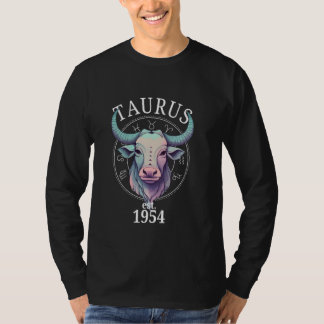T-shirt Zodiac Taurus Bull Né en 1954