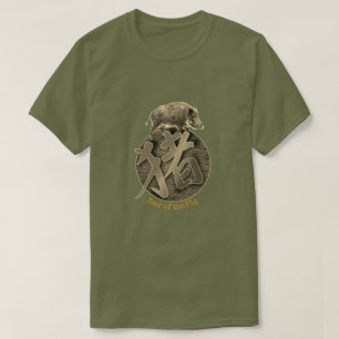 T-shirt Zodiaque chinois "Cochon"