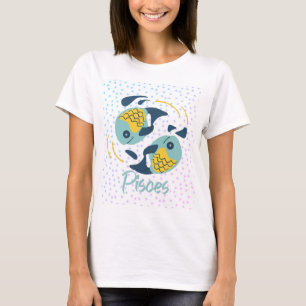 T-Shirt Zodiaque Poisson Moderne