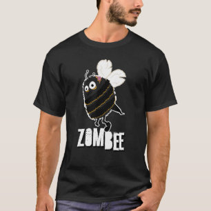 T-shirt Zombee Abeille Zombie Halloween Bourdon Jaune Épou