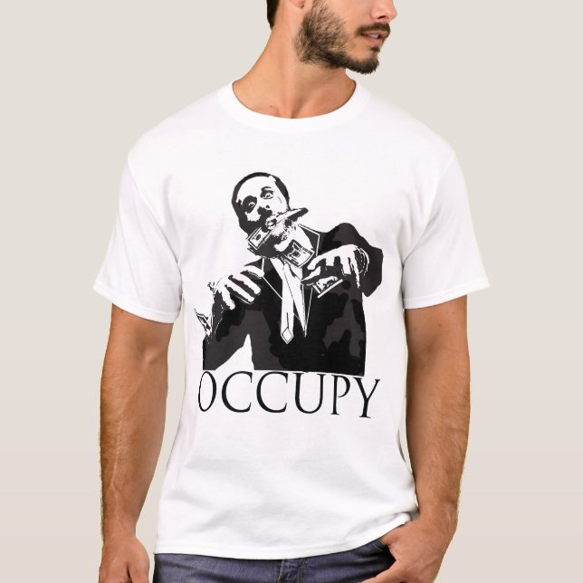 T-shirt Zombi de l'humain 99% de 1% (Devant)