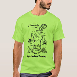 T-shirt zombi végétarien
