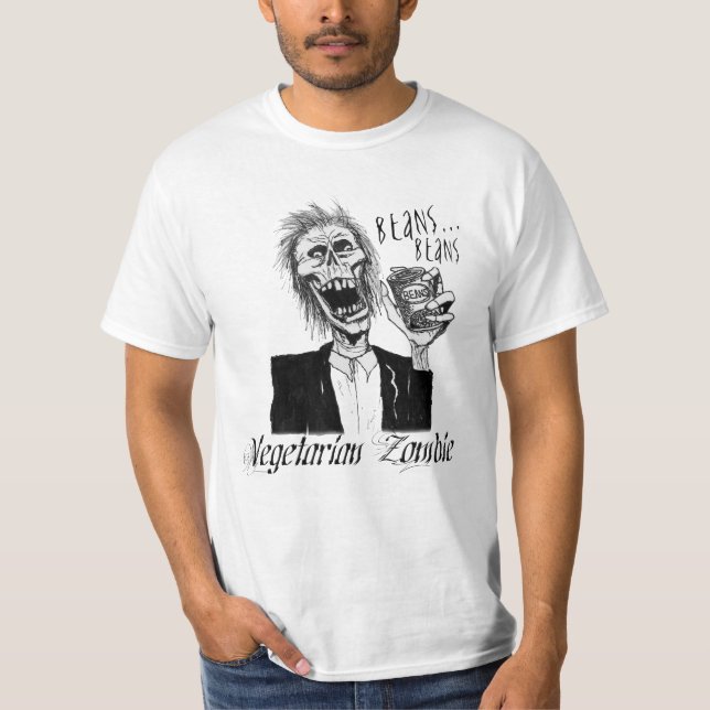T-shirt Zombi végétarien (Devant)