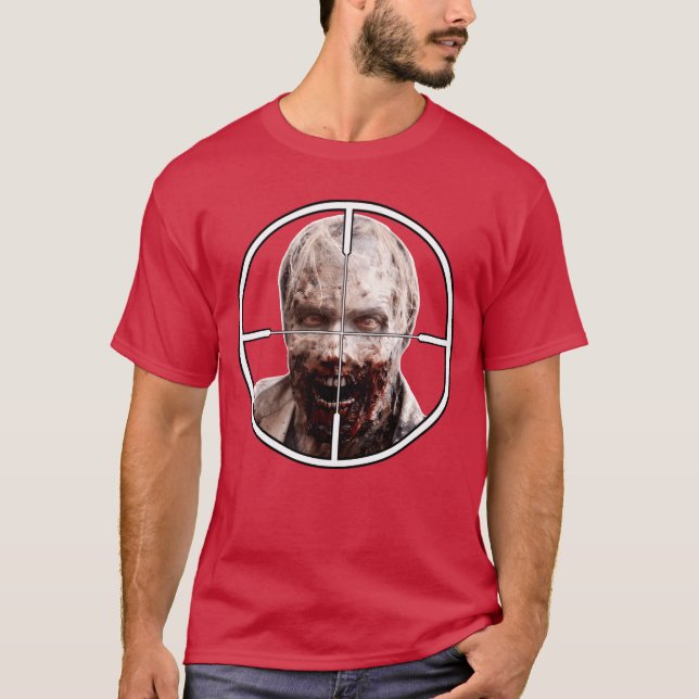 T-shirt Zombie Apocalypse Sniper and Gamers Halloween boy (Devant)