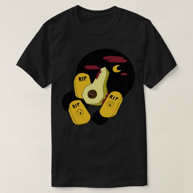 T-shirt Zombie Avocado 3 (Design devant)