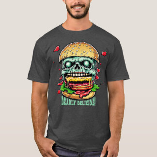 T-shirt Zombie Burger Délicieux