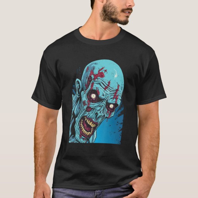 T-shirt Zombie by Haunted Horror Halloween 3 (Devant)