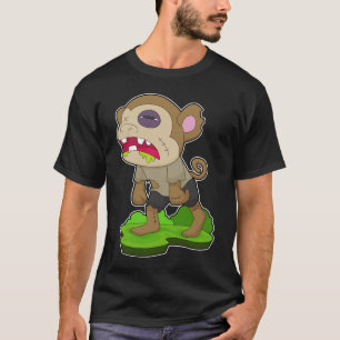 T-shirt Zombie d'Halloween singe