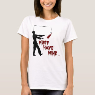 T-shirt Zombie doit avoir du vin