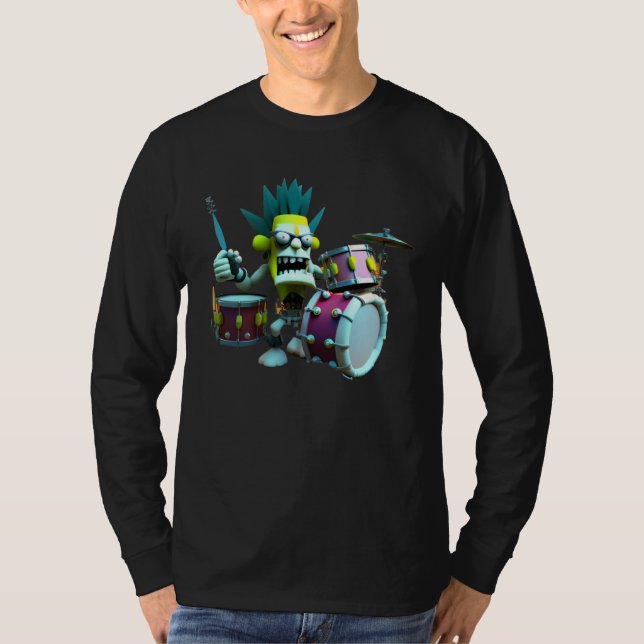 T-shirt Zombie Drummer  PeopleEaterz (Devant)