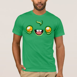 T-shirt Zombie Face - Happy Jump Bella+Canvas Green