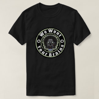 T-shirt ZOMBIE Face - Mint Green Nous voulons des cerveaux