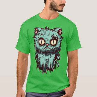 T-shirt Zombie Ghost Cat sans texte