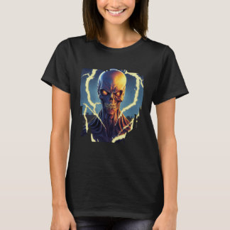 T-shirt Zombie Halloween Undead Devil Death Blood