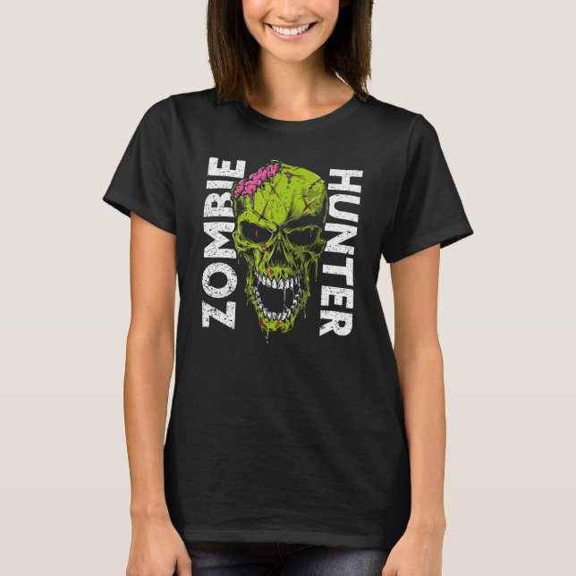 T-shirt Zombie Hunter Halloween Apparel Halloween 1 (Devant)