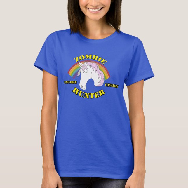T-shirt Zombie Hunter : Unicorn Cavalry (Devant)
