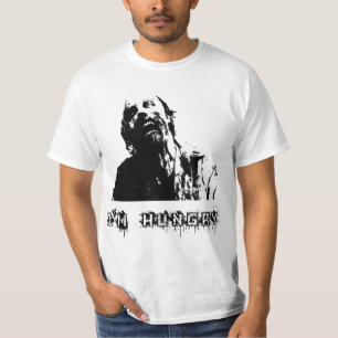 T-shirt Zombie, Marcher la mort, j'ai faim