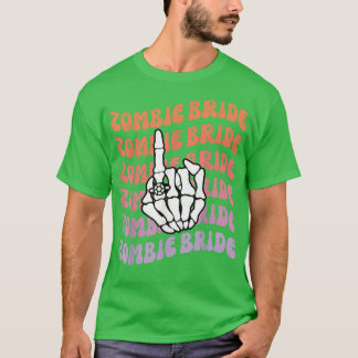 T-shirt Zombie Mariée Jusqu'À La Mort Do Us Party Bachelor