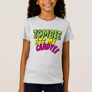 T-Shirt 'Zombie Mate My Candy' Amusant Halloween drôle