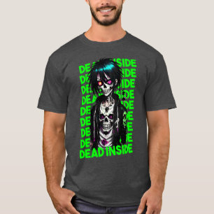 T-shirt Zombie mort dans le texte vert