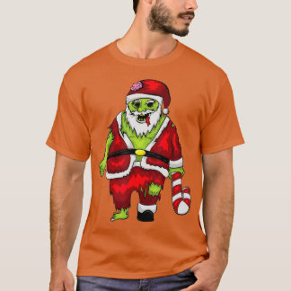 T-shirt Zombie Père Noël I Xmas Halloween Monster Undead