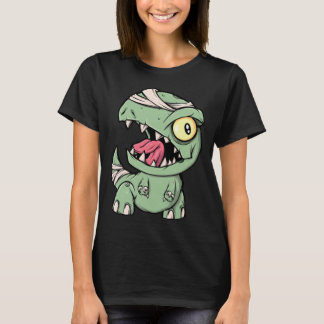 T-shirt Zombie Rex Dinosaur  For Boys Mummy Halloween