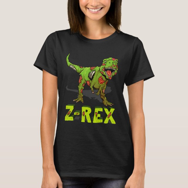 T-shirt Zombie Rex Zombiesaurus Z Rex Halloween Costume Bo (Devant)