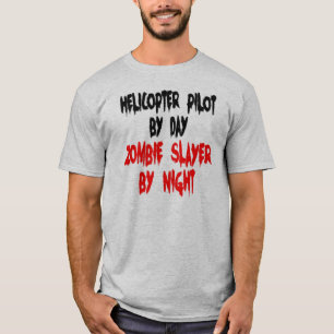 T-shirt Zombie Slayer, pilote d'hélicoptère