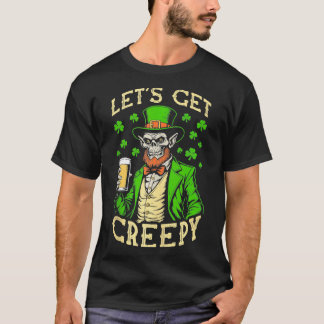 T-shirt Zombie St Patricks Jour drôle Bière Lets Obtenir C