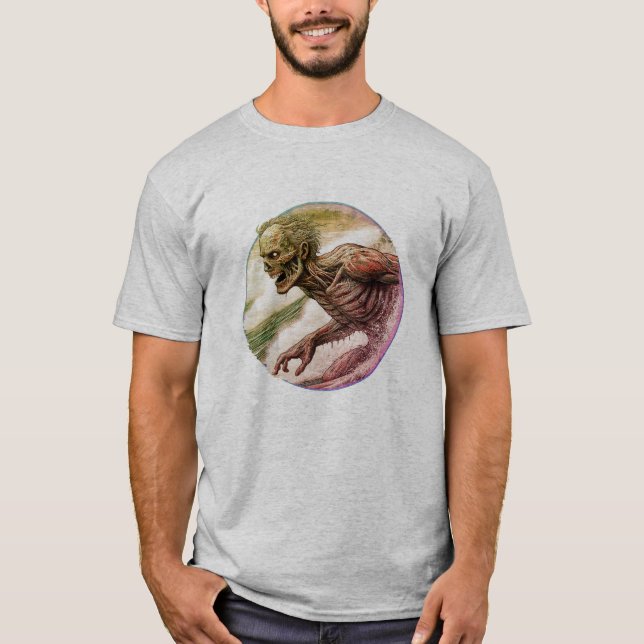 T-shirt Zombie Surfer (Devant)