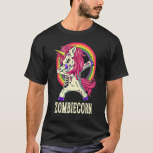 T-shirt Zombiecorn Zombie Unicorn Dabbing Dance Hallowee