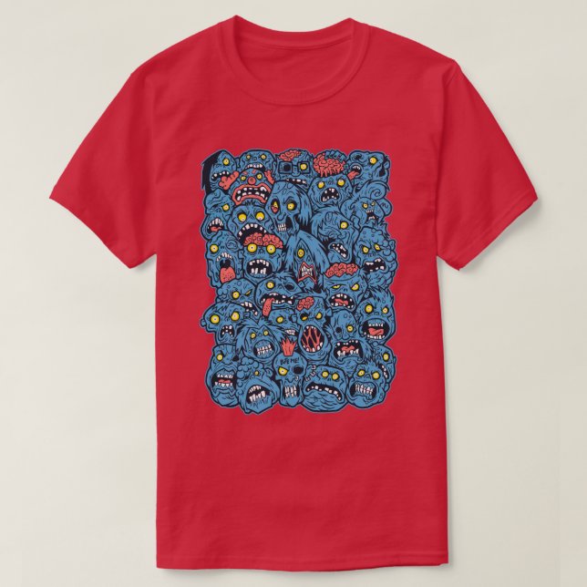 T-SHIRT ZOMBIEPALOOZA BLEU (Design devant)
