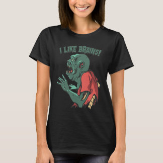 T-shirt Zombies Manger Cerveaux Halloween Garçons Enfants 