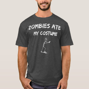 T-shirt Zombies Mangez Mon Costume Drôle Idée d'Halloween